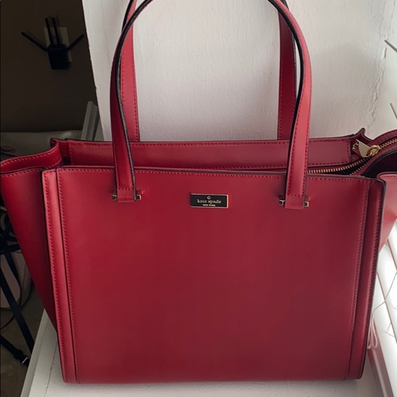 kate spade Handbags - Red leather Kate spade tote